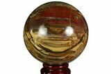 Colorful Petrified Wood Sphere - Madagascar #169144-1